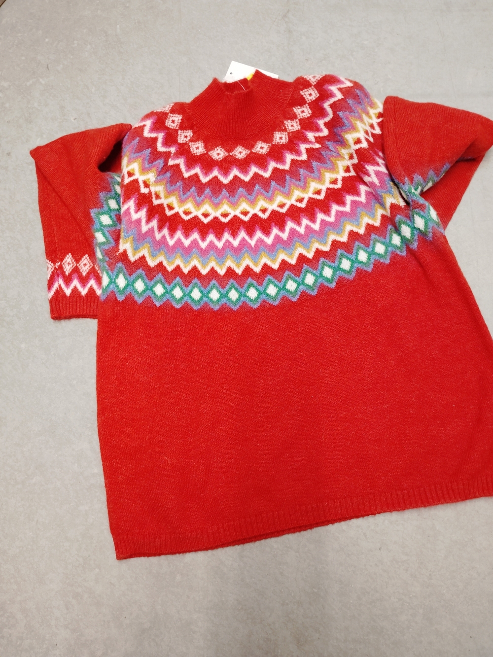 NWT Croft & barrow Red Fair Isle Sweater